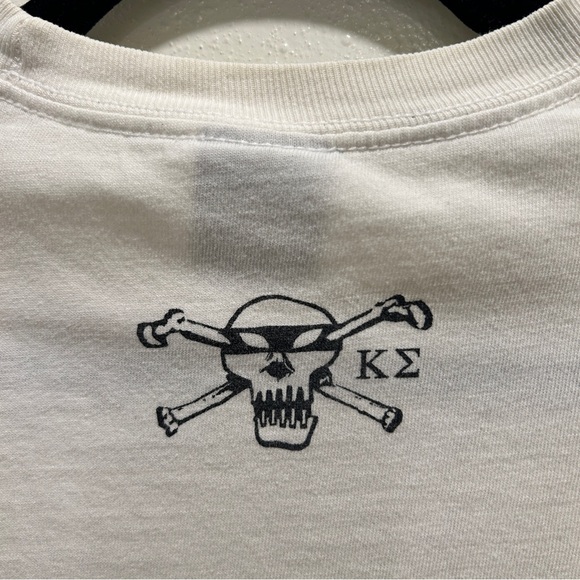 Stussy x Kostas Seremetis White Skull Graphic T-Shirt Size M - Picture 3 of 9